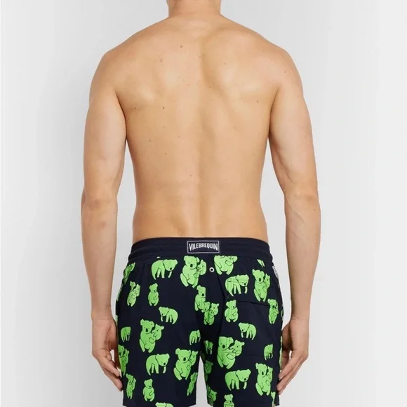 MENS VILEBREQUIN MOORISE MID-LENGTH GLOW IN THE DARK SWIM TRUNKS/SHORTS, SMALL - Picture 2 of 10